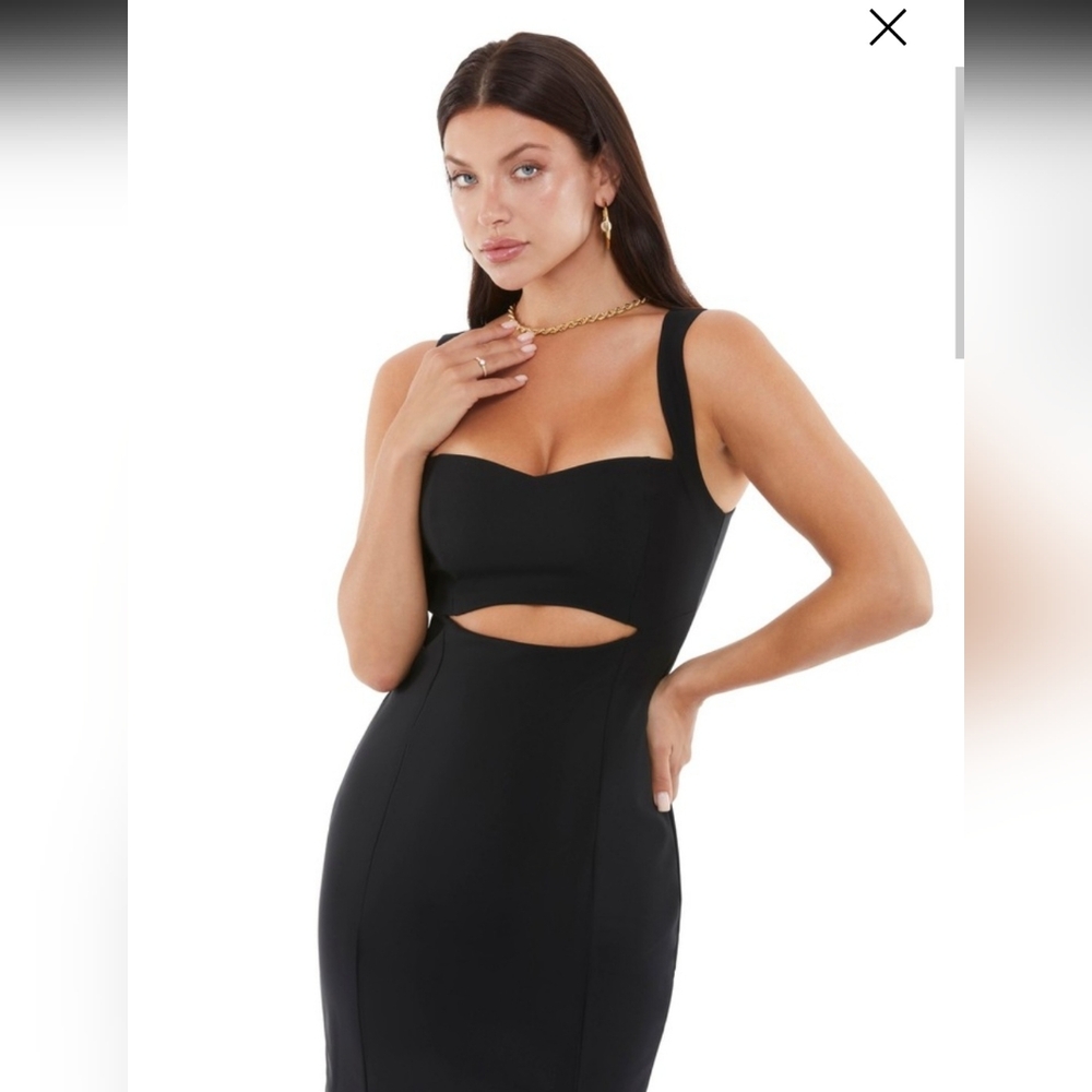 Express Bodycon Elegant Black Sleeveless Dress